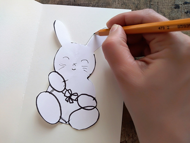 DIY képeslap ajándékkártya csináldmagad sablonnal húsvét papír
