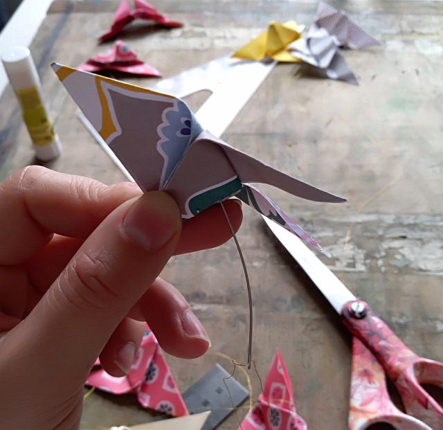 DIY origami papír tavasz dekor pillangó csináldmagad
