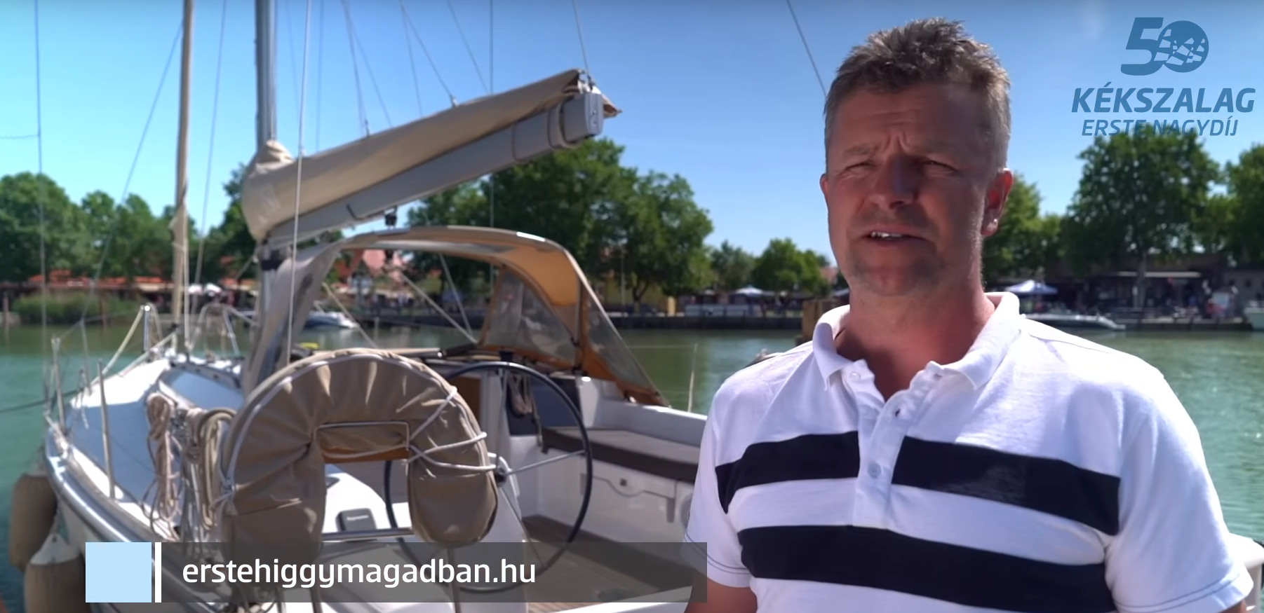 50. Kékszalag Erste Nagydíj  Kékszalag  verseny  www.erstehiggymagadban.hu  Erste  Magyar Vitorlás Szövetség  Balaton  kihívás  pályázat