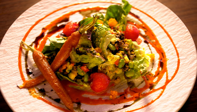 bab saláta sült répa egészséges