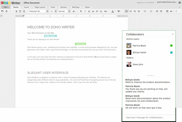 biztonság dokumentáció Zoho Onenote Evernote Word Online ITsec Gingko