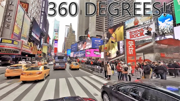 New York Times Square 360 fok körpanoráma gömbpanoráma