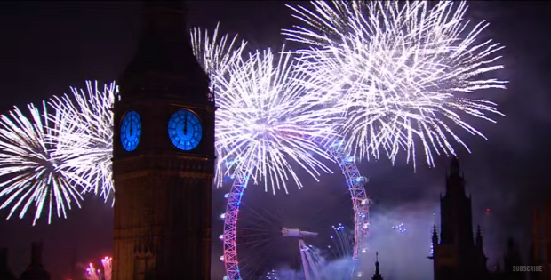 2016 szilveszter újév tüzijáték London