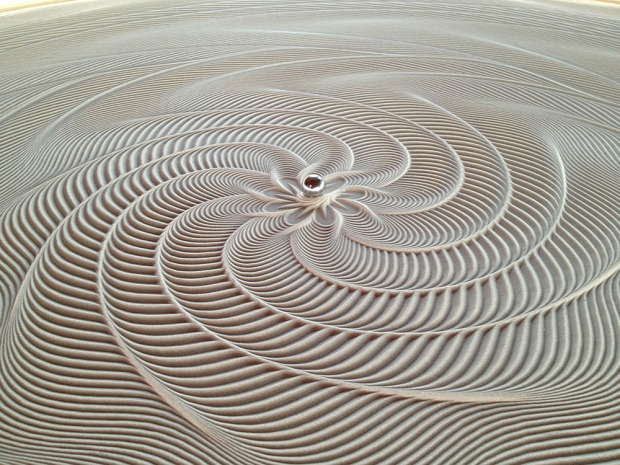asztal golyó homok rajzol kinetikus