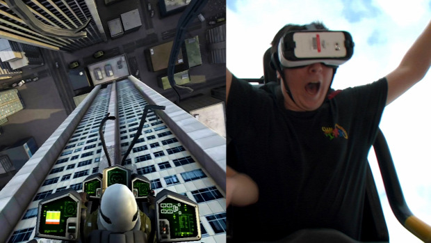 hullámvasút VR virtuális valóság