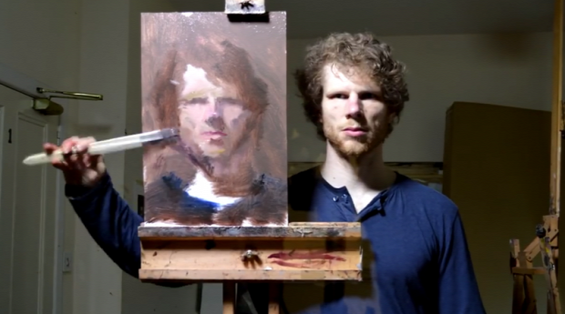 portré önarckép festmény tükör