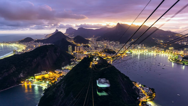 Rio de Janeiro time lapse gyorsított videó felvétel