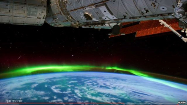 NASA Nemzetközi űrállomás északi fény
