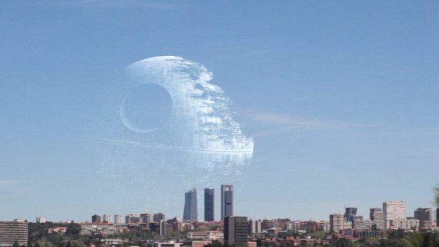 Sci-fi űrhajó csillaghajó ég  Madrid