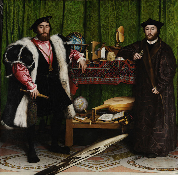 Hans Holbein festmény koponya nagykövetek