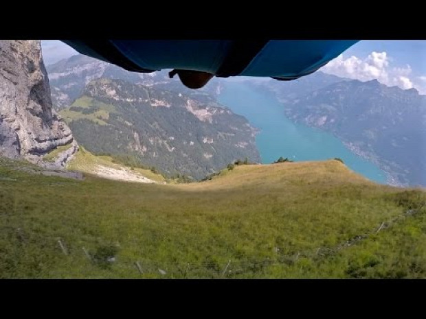 Svájc szárnyasruha ugrás Gitschen-hegy Isenthal