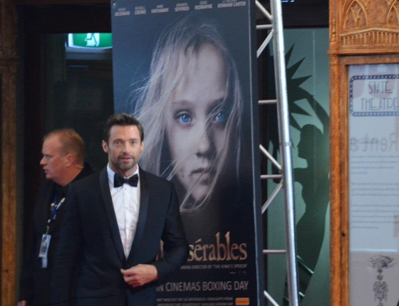 Hugh Jackman Russell Crowe Sydney State theatre Boxing day Les Miserables