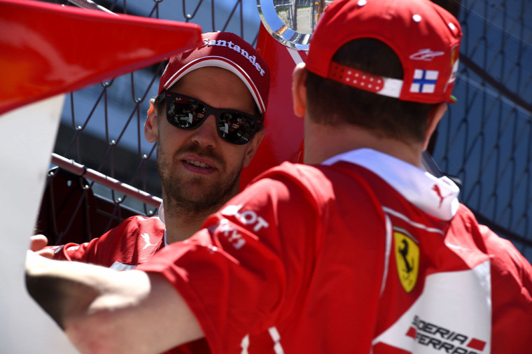 F1 Forma-1 Sebastian Vettel Kimi Räikkönen Ferrari Orosz Nagydíj