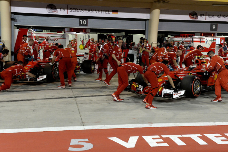 F1 Forma-1 Kimi Räikkönen Sebastian Vettel Bahreini Nagydíj Ferrari