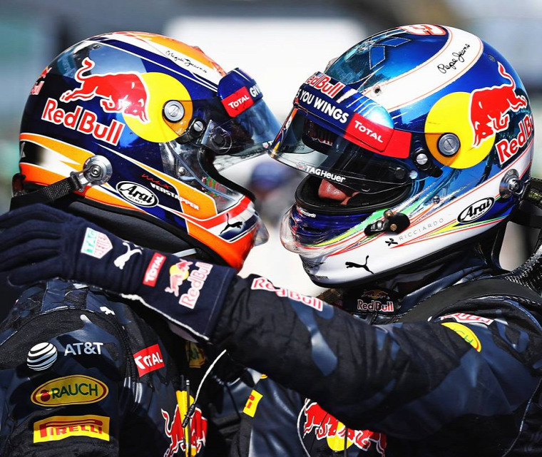F1 Forma-1 Christian Horner Red Bull Red Bull RB13 Max Verstappen Daniel Ricciardo