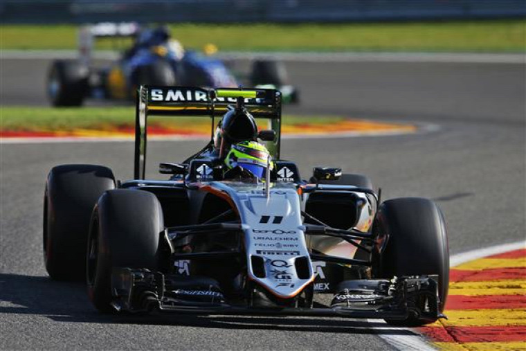 F1 Forma-1 Sergio Perez Force India Belga Nagydíj