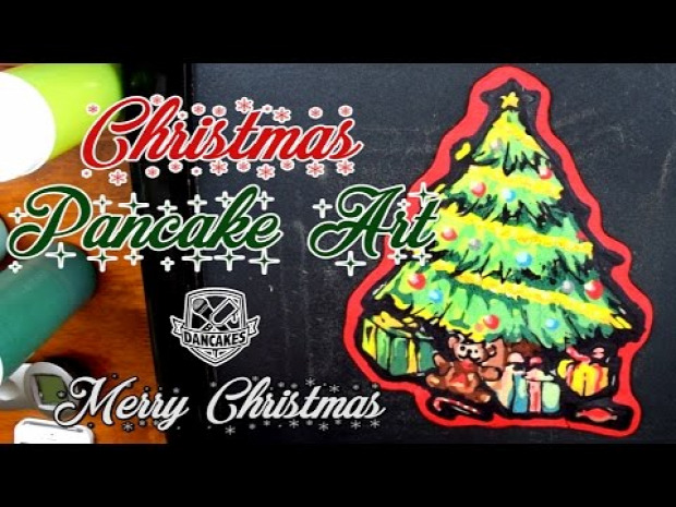 videó dizájn palacsinta kép színes karácsonyfa
