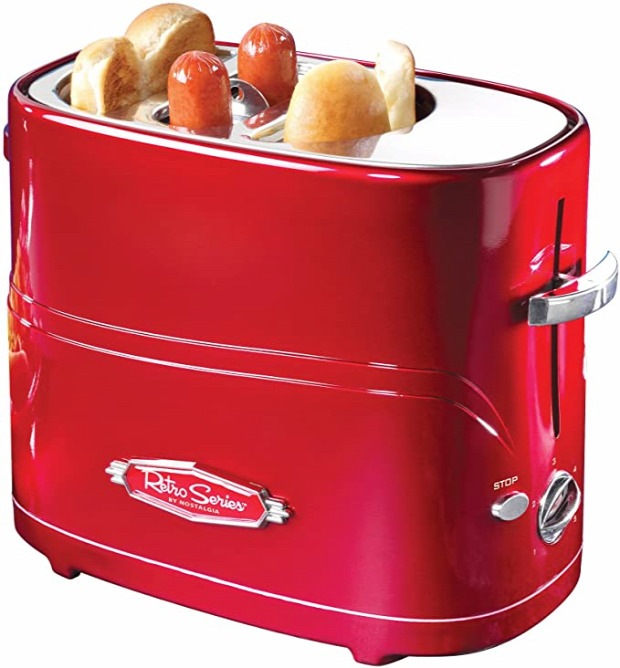 hétvégi dizájn hotdog készítő gép
