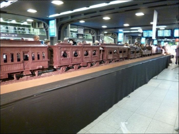 dizájn csokoládé vonat