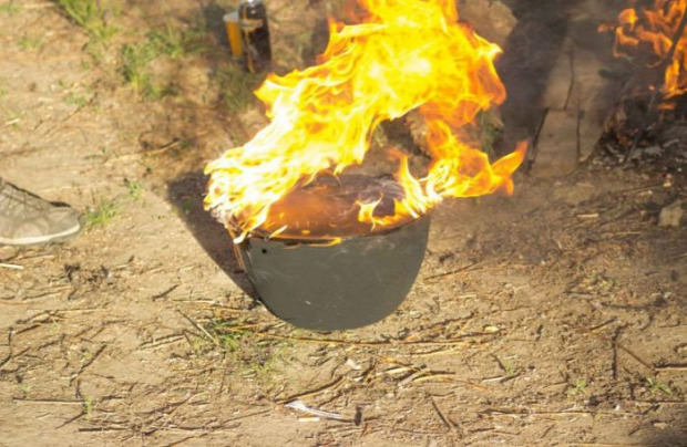 bögrács főzés tűz baleset