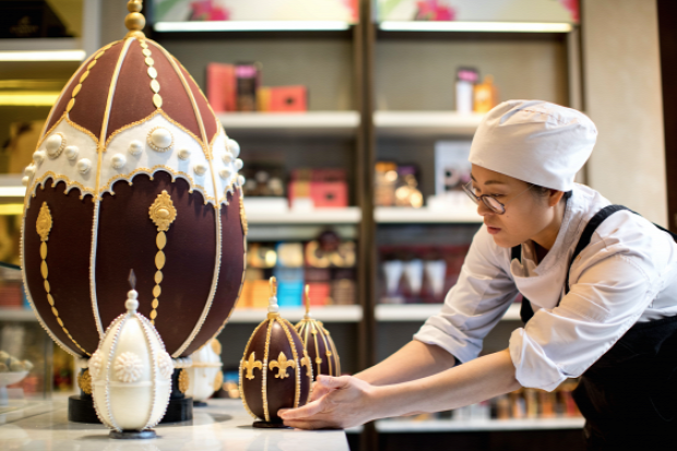 dizájn húsvét csoki tojás legnagyobb legdrágább