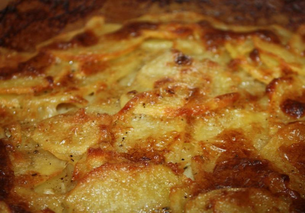 recept főétel melegétel köret gratin krumpli burgonya csicsóka