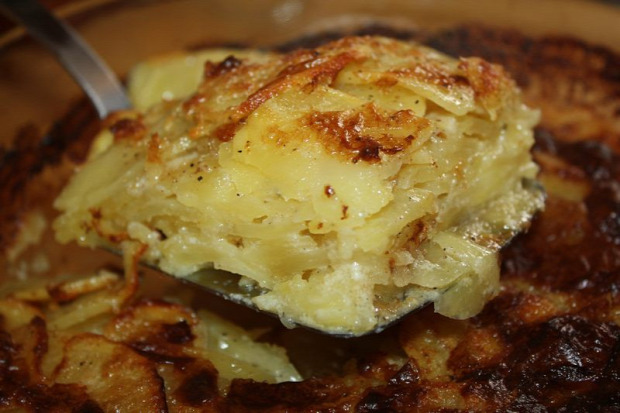 recept főétel melegétel köret burgonya krumpli gratin egytálétel