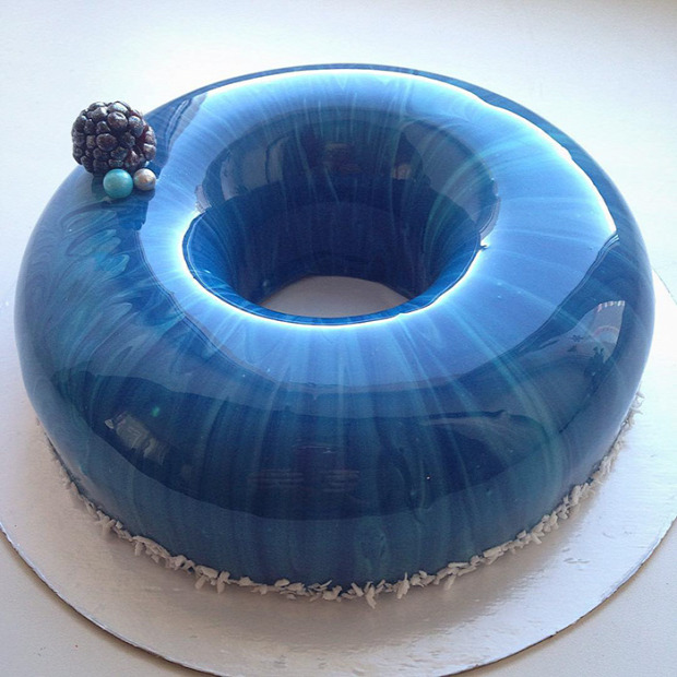 Hétvégi dizájn torta süti üveg máz