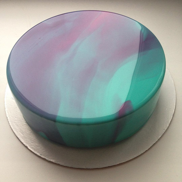 Hétvégi dizájn torta süti üveg máz