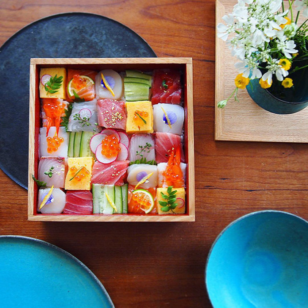 hétvégi dizájn sushi szusi mozaik