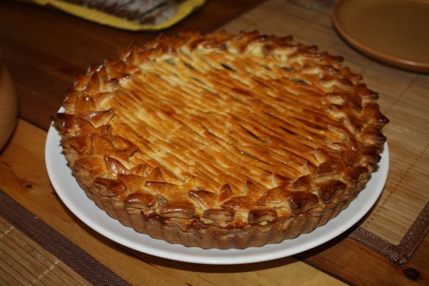 recept sütemény pite amerikai puding almás alma méz fahéj