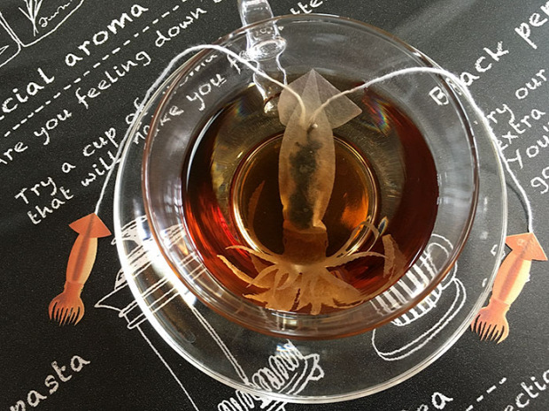 dizájn tea filter teafilter állat tengeri hal polip lény