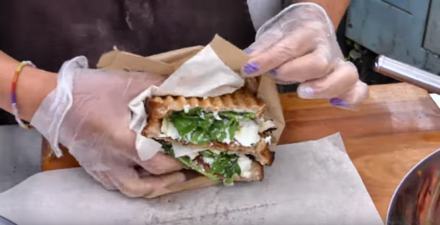 videó street food szendvics London