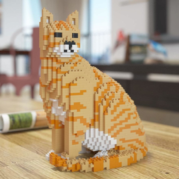 macska lego kocka építés