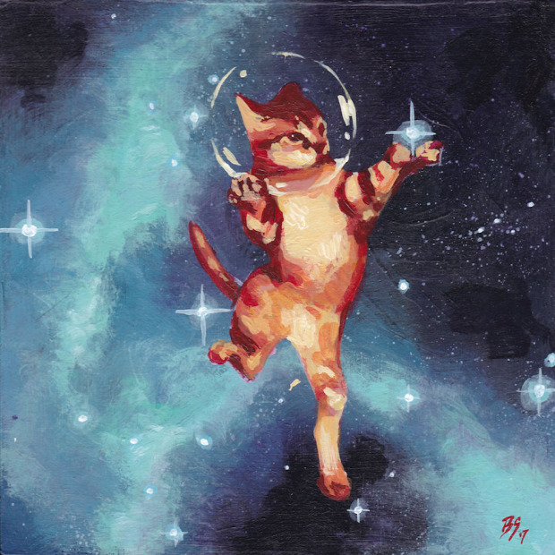 űrhajós űr macska