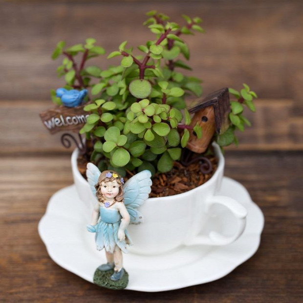 mini kert tündér teáscsésze bögre