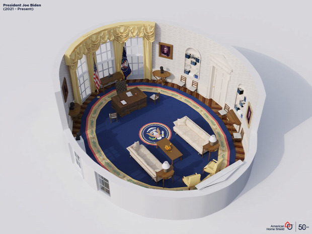 USA elnök iroda ovális dizájn stílus