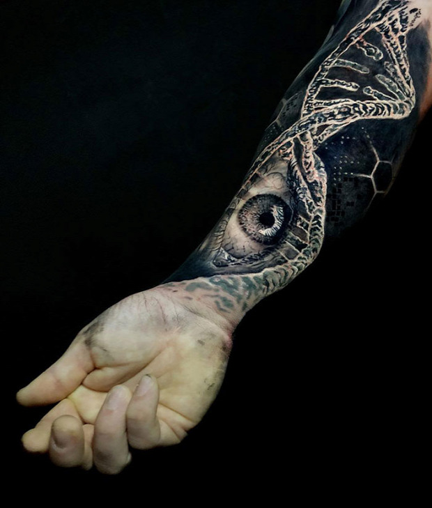 A világ érdekes 3D térhatású tetoválás tetkó tatoo