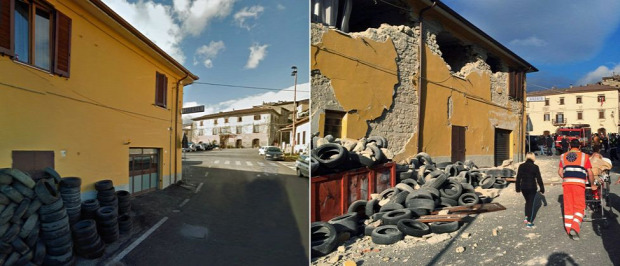 A világ érdekes Olaszország földrengés