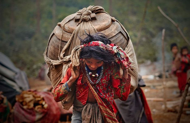 A világ gyűjtögetők utolsó Nepál Reute