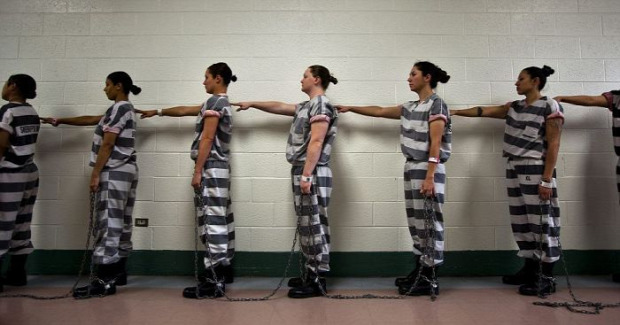 A világ érdekes Arizona börtön nő rablánc munka