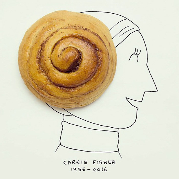 A világ érdekes Carrie Fisher búcsú művészek