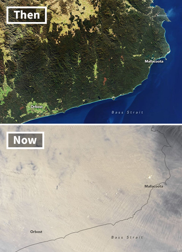 Ausztrália tűz tűzvész füst világűr műhold