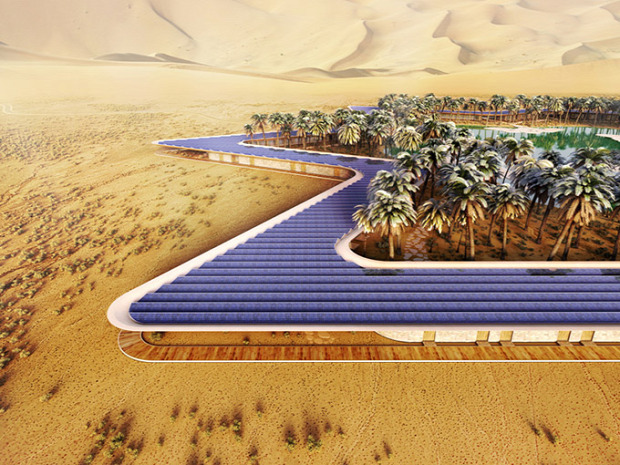 A világ érdekes Egyesült Arab Emirségek Öko bio resort sivatag oázis
