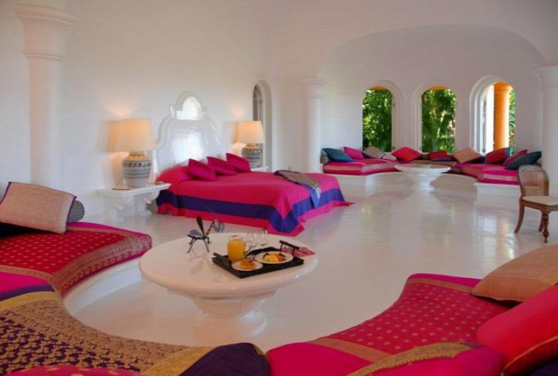 A világ érdekes Cuixmala Mexikó lodge paradicsom bérelhető villa