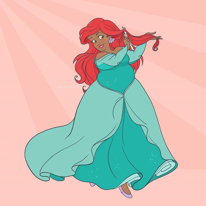 disney hercegnő karakter plus-size