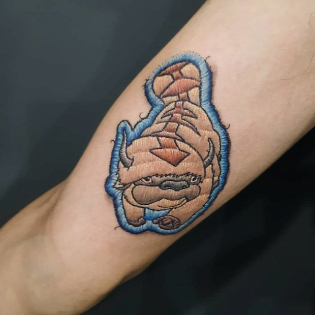 A világ érdekes tetoválás tekó tatoo hímzés