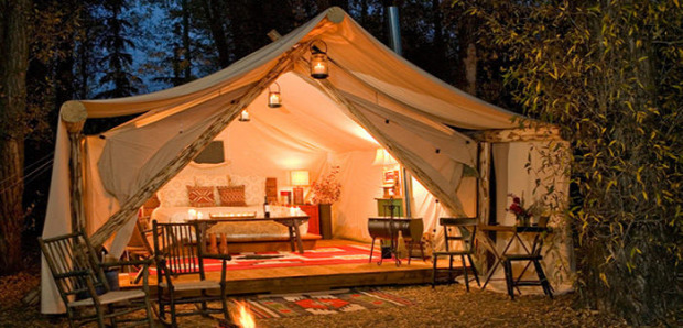 A világ érdekes luxus sátor bungaló kemping