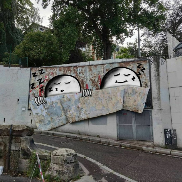 graffiti rajz Párizs
