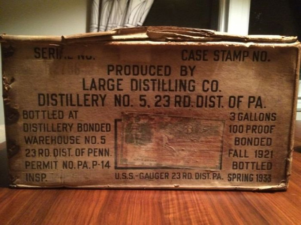 Vintázs Vintage Retró whiskey láda érintetlen